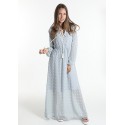 VESTIDO BOHO AZUL CIELO